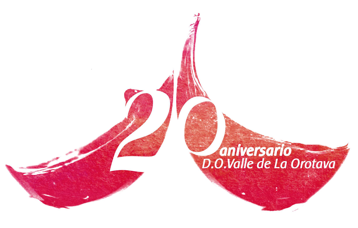 Diseño ganador del logotipo del 20 Aniversario de la D.O. Valle de La Orotava