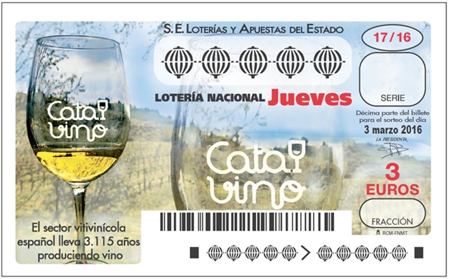 Homenaje al sector del vino de Loterías y Apuestas del Estado