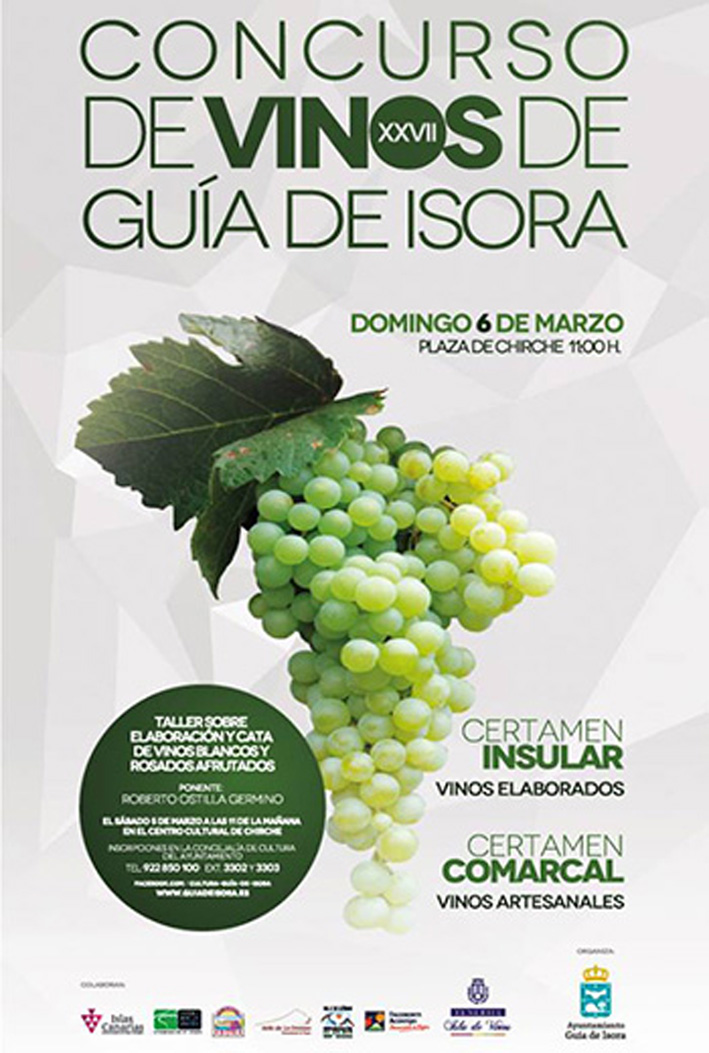 El Ayuntamiento de Guía de Isora organiza el XXVII Concurso Insular de Vinos