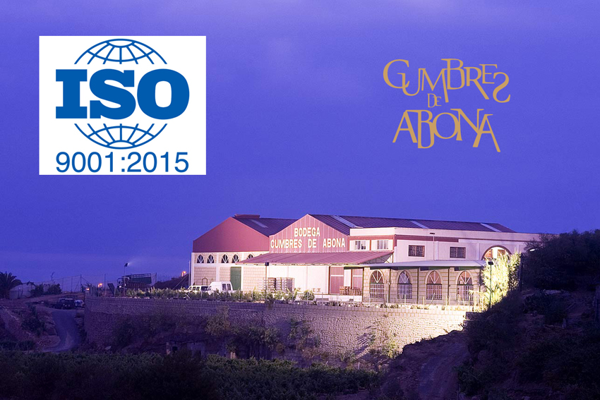 Lloyd's Registrer LRQA certifica a la Bodega Cumbres de Abona con la nueva norma ISO 9001:2015