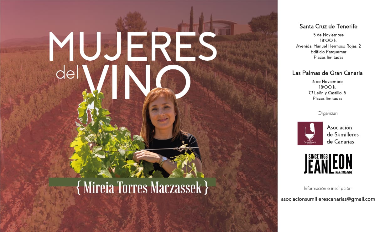 Mujeres del vino, por Mireia Torres Maczassek. Interesantes charlas en las capitales de provincia Canarias
