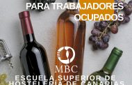 Curso de Servicio de Vinos, organizado por la Escuela de Hostelería de Canarias, abril de 2020