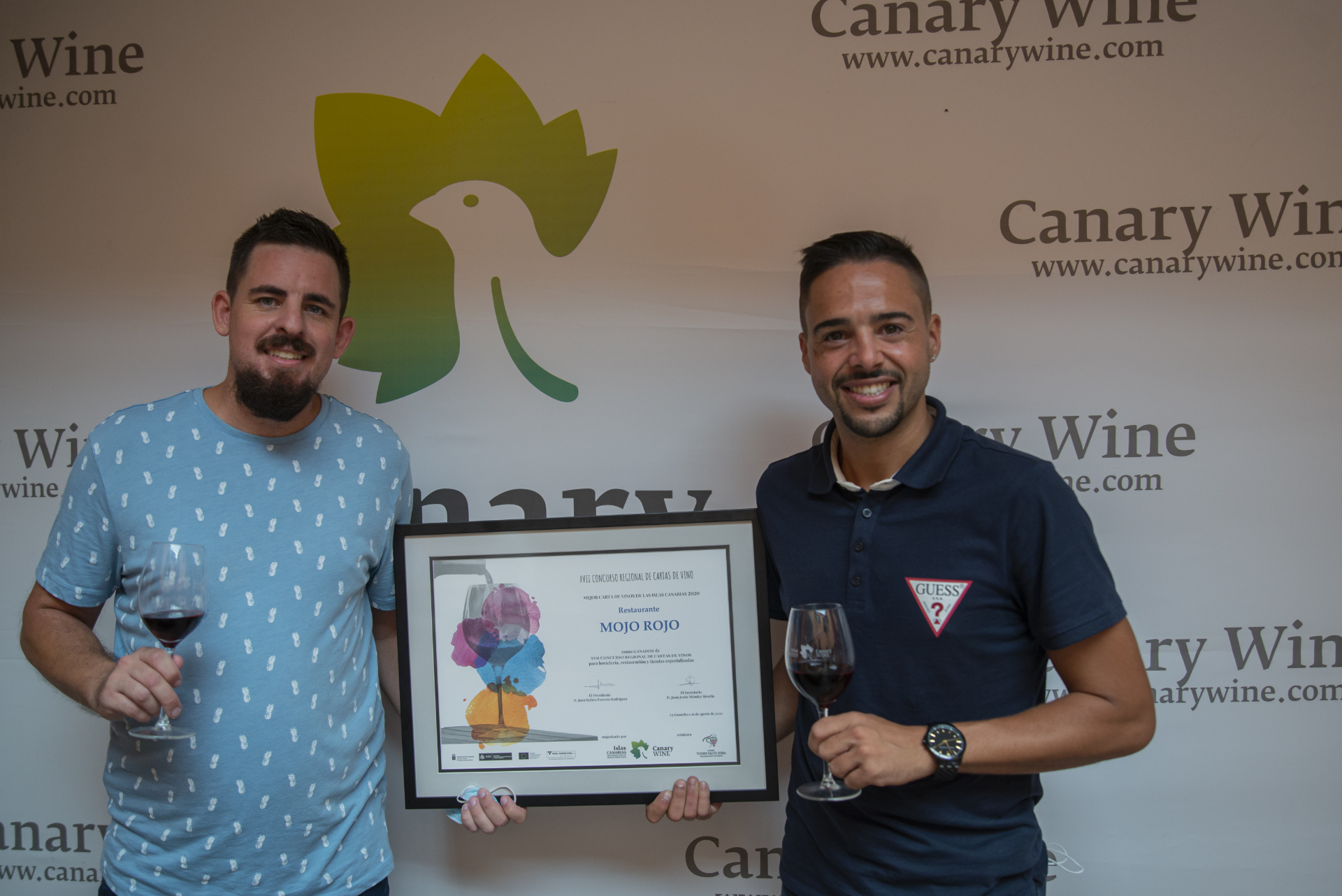 El Restaurante Mojo Rojo, ganador del XVII Concurso Regional de “Cartas de Vinos de Canarias” para Hostelería, Restauración y Tiendas Especializadas