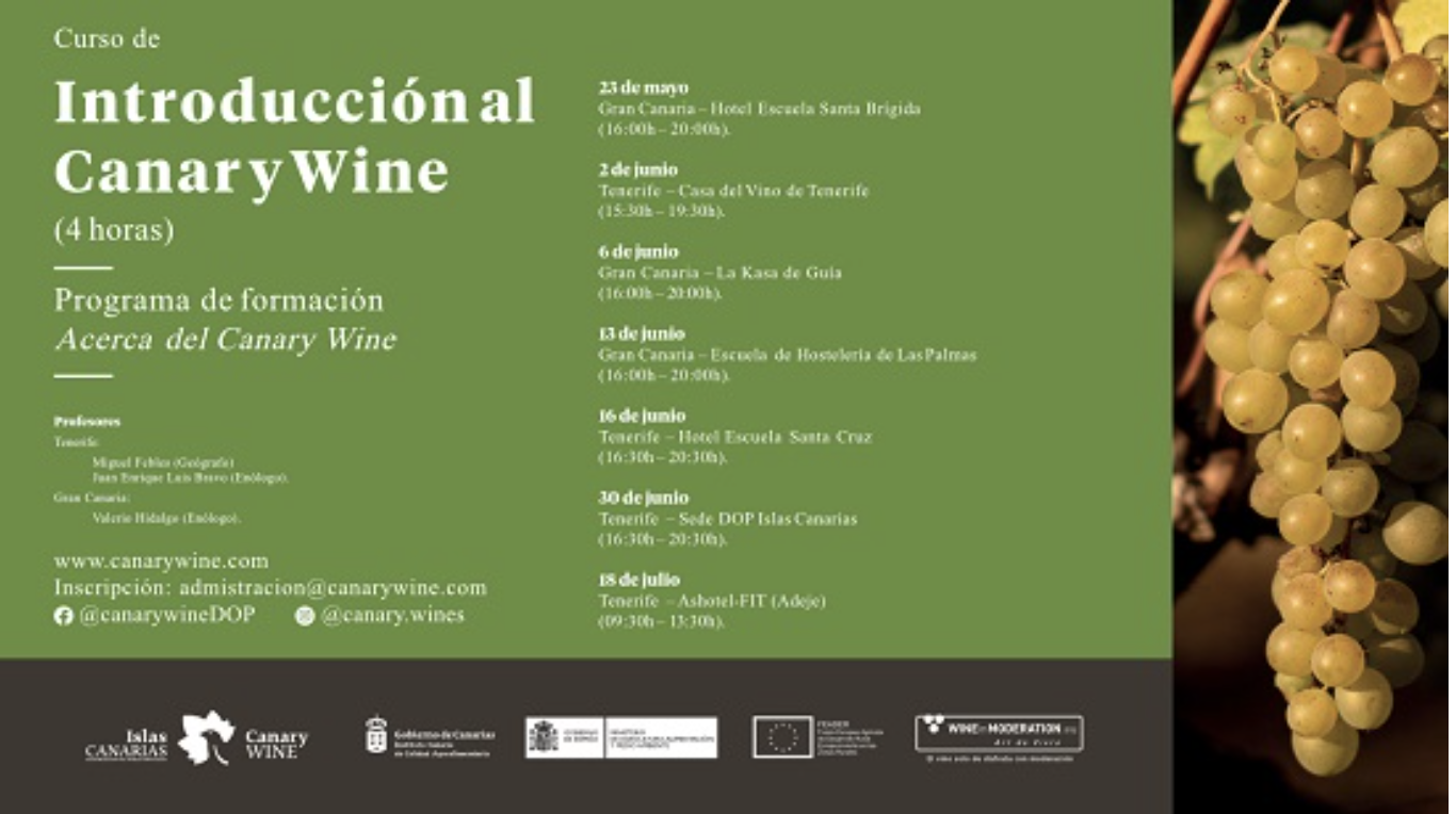La DOP Islas Canarias, pone en marcha el curso “Introducción al Canary Wine”