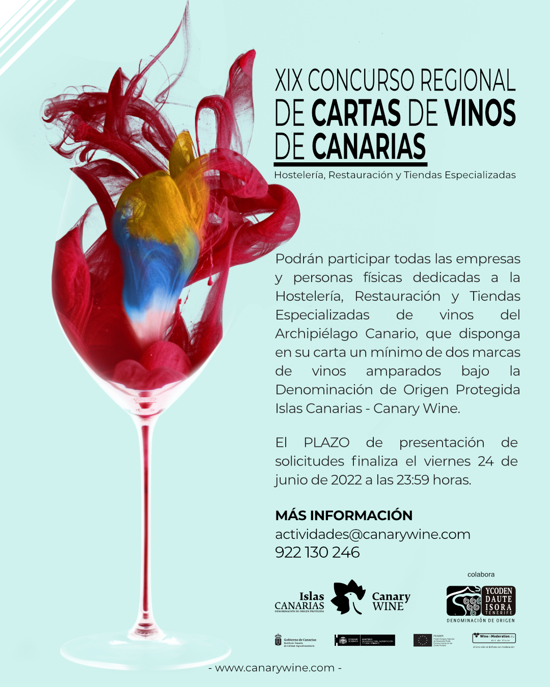 XIX Concurso Regional de “Cartas de Vinos de Canarias” para Hostelería, Restauración y Tiendas Especializadas